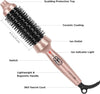 Thermal Brush, 40 mm Heated Round Brush, Ionic Hot Brush Create Shinier & Smoother Curls, Fast Heating, Dual Voltage, 60Mins Auto Shut Down, Gold