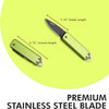 Pocket Knife, 1.75" Survival Stainless Steel Folding Knives UK Legal Sprint Cactus Green Finish, Stylish High Performance, Non Locking EDC Blade, Portable for Camping Hiking