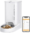 Automatic Cat Feeder, 2.4GHz Auto Cat Feeder with App Control 3L, Low Food & Blockage Sensor, 304 Stainless Steel Bowl, Fresh Lock Technology,1-30 Meals/Day Anti-Clog Pet Feeder, White