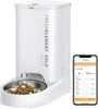 Automatic Cat Feeder, 2.4GHz Auto Cat Feeder with App Control 3L, Low Food & Blockage Sensor, 304 Stainless Steel Bowl, Fresh Lock Technology,1-30 Meals/Day Anti-Clog Pet Feeder, White