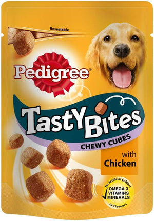 PET-86828  Tasty Bites Chewy Cubes with Chicken (130g) 8 Pack