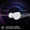 Tune Buds Wireless Bluetooth Earphones, Water-Resistant and Noise-Cancelling Headphones with 48-Hour Battery Life, White