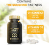 Vitamin D3 K2 Capsules - 4000 IU Vitamin D & 100mcg Vitamin K MK7 - Boosted with Coconut MCTs for Absorption | 120 High Strength Vitamin D and K2 Capsules | 4 Month Supply | UK Made & Vegetarian