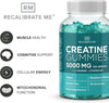 RM Creatine Gummies 5000 mg Max for Men & Women – Blueberry Flavour – Creatine Monohydrate with L-Taurine & Vitamin B12 for Energy, Strength & Muscle Recovery – Vegan, Halal, Gluten Free