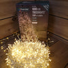 1000 LED 25m TreeBrights Christmas Lights Warm White Clear Cable