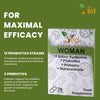 Woman Complex Probiotics and Prebiotics Complex - 10 Billion CFU - 20 Live Bacterial Cultures - 28 Probiotic Complex Capsules for Woman - Lactobacillus crispatus 28 days Supply.