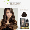 Hair Color Shampoo for Gray Hair–Hair Dye Shampoo–Colors Hair in Minutes–Long lasting colour–500 ML–3-In-1 Hair Color–Ammonia-Free (Dark Brown, 500 Ml)
