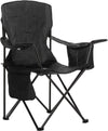 Comfortable, Heavy Duty, Portable Camping Chair with 4-Can Cooler, Side Pocket, Cup Holder, and Carry Bag, Collapsible for Camping, Fishing, Beach, and Backpacking