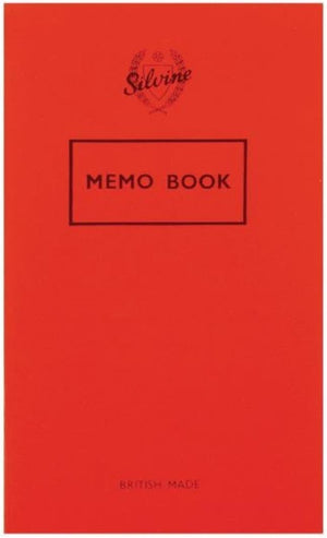 SV042F 158mm x 99mm Feint Memo Book, Red, Pack of 24,15.9 x 9.5cm