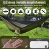 Camping Hammock with Mosquito Net 114x54 inch Outdoor Hammocks with Large Tarp for Waterproof Lightweight Portable Hammock Tent 440 LBS Load Capacity for Hiking Backpacking Picnic Courtyard