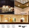 Under Cabinet Light Kit, Set of 6, LED Puck Lights, 15W, 1500LM, Warm White, Display Cabinet Lighting, Disc Light for Kitchen, Closet, Counter, Cupboard, Shelf, Wardrobe and More