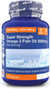 Omega 3 Fish Oil 2000mg, EPA 660mg DHA 440mg per Daily Serving. 120 Capsules (2 Months Supply). Supports Heart, Brain Function and Eye Health. 2 Capsules Per Serving