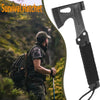 Multitool Axe Hammer 3 in 1 Stainless Steel Multi Tool with Hexagonal Spanner, Household/Emergency/Outdoor Camping Tools, Axe Holster with Belt Loop