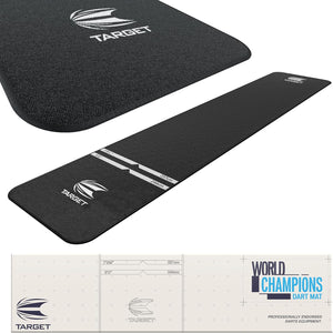 Darts Dart Mat - World Champions/INK/Mod | Dart Oche Mat with Soft Tip and Steel Tip Throw Line Distances | Non Slip Carpet Mats for Floor and Dart Tips Protection | Darts Accessories UK