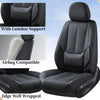 Car Seat Covers Full Set Universal for 5 Seats, Universal Fit For Most Cars, SUV, Sedans and Pick-up Trucks, Waterproof Automotive Seat Protector, Luxury Leather Car Seat Cushion, Airbag Compatible