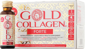 Forte - Anti Wrinkle Collagen Supplements for Women & Men with Biotin, Vitamin C, Hyaluronic Acid, Marine Collagen for Hair Skin Nail - Antioxidant, Immune System Booster 1 Pack 10x50 ml