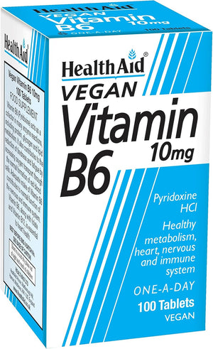 Vitamin B6 (Pyridoxine HCl) 10mg - 100 Tablets