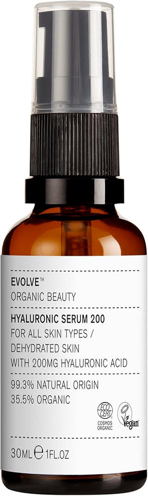 - Hyaluronic Acid 200 Serum with Pomegranate extract, Rosewater | Certified Organic Vegan Cruelty-free Clean Beauty (1 fl oz | 30 mL) - For All skin types