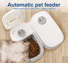 Automatic Cat Feeder, 700ML Cat Feeder Automatic with 48H Timer, Dry and Wet Food Cat Food Dispenser, Timed Cat Feeding Station, Automatic Pet Feeders for Cats Dogs Kittens Puppies