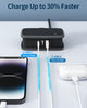 Travel Extension Lead, Extension Lead with USB Slots, 1.2M Extension Cord Compact Extension Lead with 2 Way Outlets 3 USB（1 Type C) for Cruise Travel Essential Hotel Home Office Camping