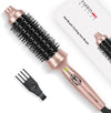 Thermal Brush, 40 mm Heated Round Brush, Ionic Hot Brush Create Shinier & Smoother Curls, Fast Heating, Dual Voltage, 60Mins Auto Shut Down, Gold