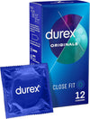 Originals Close Fit Condoms for Comfort and Confidence, Pack of 12 & Thin Feel Close Fit Condoms