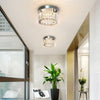 Mini Crystal Chandelier Big Crystal Ceiling Lamp Round LED Pendant Light for Hallway Stairecase (Dimmable)