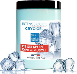 Pre Workout Cryo Gel Heavy Legs Relief Muscle Pain Relief Gel Cooling Anti-Cellulite Sore Muscle Rub Aching Joints Gel Max Strength Swollen Legs Cooling Action 1000ml 35.59 fl oz