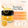 Turmeric Clay Mask - Natural Hydrating Peel Off Face Masks for Women - Effective Blackhead Remover, Facial Cleansing, Acne Treatment, Dark Spot Detox Solution