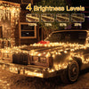 Outdoor Christmas Tree Lights - 80m 800 LED Fairy Light Christmas Decorations White Waterproof String Lights Mains Powered Plug in with Remote/Timer 8 Modes for Outside/Garden/Indoor/Window