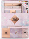 Revolution Beauty 24-Piece Holiday Beauty Advent Calendar, Makeup Gift Set with Lip Gloss, Nourishing Lip Masks, Brushes & Brow Gel, Vegan & Cruelty-Free