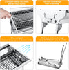 Barbecue Grill, Stainless Steel BBQ, Large Folding Portable BBQ Grill, Charcoal Grill for Outdoor Cooking Camping Hiking Picnics