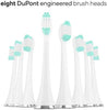 Vibe Series Ultra Whitening Toothbrush ADA Accepted Electric Toothbrush - 8 Brush Heads & Travel Case - Ultra Sonic Motor & Wireless Charging - 4 Modes w Smart Timer Satin Rose Gold