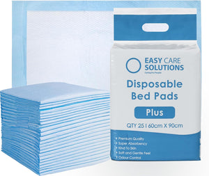 100 x  60 x 90 cm Plus | Premium Disposable Incontinence Bed Pads | High Absorbency Underpads, Bed Mats, Mattress Protectors, Incontinence Pads | 4 Packs of 25 (4 Packs of 25)