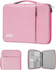 9-11" Tablet Sleeve Organizer Carrying Case with Handle for iPad 9/8/7th 10.2, iPad Pro 11 M4 M2, iPad Air 11, iPad Air 5/4 10.9, iPad 10th 10.9, Galaxy Tab A9+/A8/S9 FE,Rose Pink+Light Pink