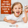 Vitamin D Gummies Kids 1000IU - Natural Orange Flavour Gummies - 4 Months Supply (120 Vitamin D3 Gummies) - One A Day - for Kids 3-12 Years - Vegetarian, Non-GMO & Gluten-Free Vitamin D for Kids