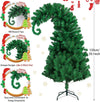 Novelty Christmas Tree,1.5M Green Artificial Christmas Tree with Stand Strange Shaped Xmas Tree For Christmas Decoration Holiday Decoration