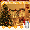 Christmas Tree Lights Outdoor Indoor, 40m 400LED Fairy Lights Mains Powered, Warm White Xmas String Light Waterproof with Timer/8 Modes/Remote/Dimmable for Outside/Garden/Window Decorations