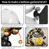 18th Birthday Decorations for Boys Black and Gold Balloons Arch Kit with Number Foil Confetti Balloon Happy Birthday Bunting Banner Black Gold Party Decor for 18 Years Old Girls Men Women Anniversary