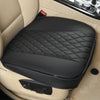 1 Pair of Front Car Seat Covers Protector PU Leather,Full Wrapping Edge for Front Seat Bottom (53×52 cm)- Black