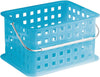 Storage Organizer Basket, for Bathroom, Health and Beauty Products - Small, Azure