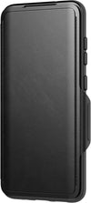 EvoWallet Phone Case for Samsung Galaxy S20 with Card Storage 3.6 Meter Drop Protection, Black - 6.2 inches