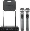 UHF Wireless Handheld Microphone System, 30 Adjustable Frequency Cordless Mic Sets with Case, All Metal Build, 200ft Coverage, Suitable for Home Karaoke, Weddings, DJ, Church (PTU-52)