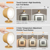 Battery Operated Wall Lights 2 Pack Wood Grain, Rechargeable Wall Lights Indoor, Wall Lamp with Remote, 3 Color Temperatures & 13 RGB & Dimmable Magnetic 360° Rechargeable Wall Sconces