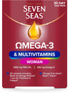 Omega-3 & Multivitamins Woman, with Biotin and Iron, 30-Day Duo Pack, 30 Omega-3 Capsules and 30 Multivitamin Tablets