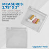 Zippered Pill Pouch Bags - 12 Pcs, Slide Lock Clear Plastic Mini Bags, BPA-Free for Pills Vitamins, Supplements, Medications, Jewelry, Crafts, Small Objects - Self-Sealing, Reusable, Travel-Friendly