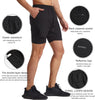 Men Running Shorts Men's Shorts Workout with Phone Pocket 2 in 1 Gym Training Shorts Lightweight Quick Drying