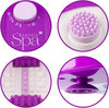 Sensio Spa Foot Spa Massager Pedicure Bath Nine accessories Pamper Your Feet with Heat Bubbles and Massaging Tools All In One Home Salon Therapeutic Massage Tub Pedicure Set White Purple