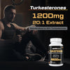 Turkesterone Supplement 1200mg Ajuga Turkestanica Extract - High Strength, Standardized to 20% Turkesterone, Muscle Growth & Strength - Vegan, Free from Soy, Additives