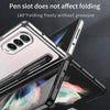 Samsung Galaxy Z Fold 3 Case Cover,Gorgeous Shiny Side Transparent Shell with Stylus Slot,Folding Phone Case for Samsung Galaxy Z Fold 3-Silver